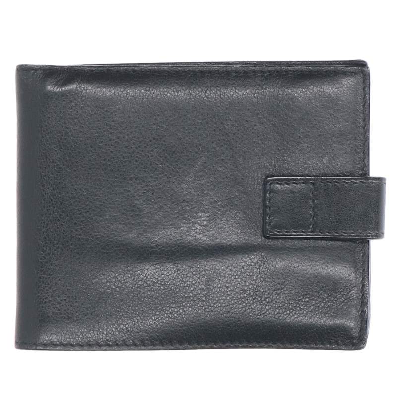 Dior HOMME Leather Bi-Fold Wallet Black Size ONE SIZE