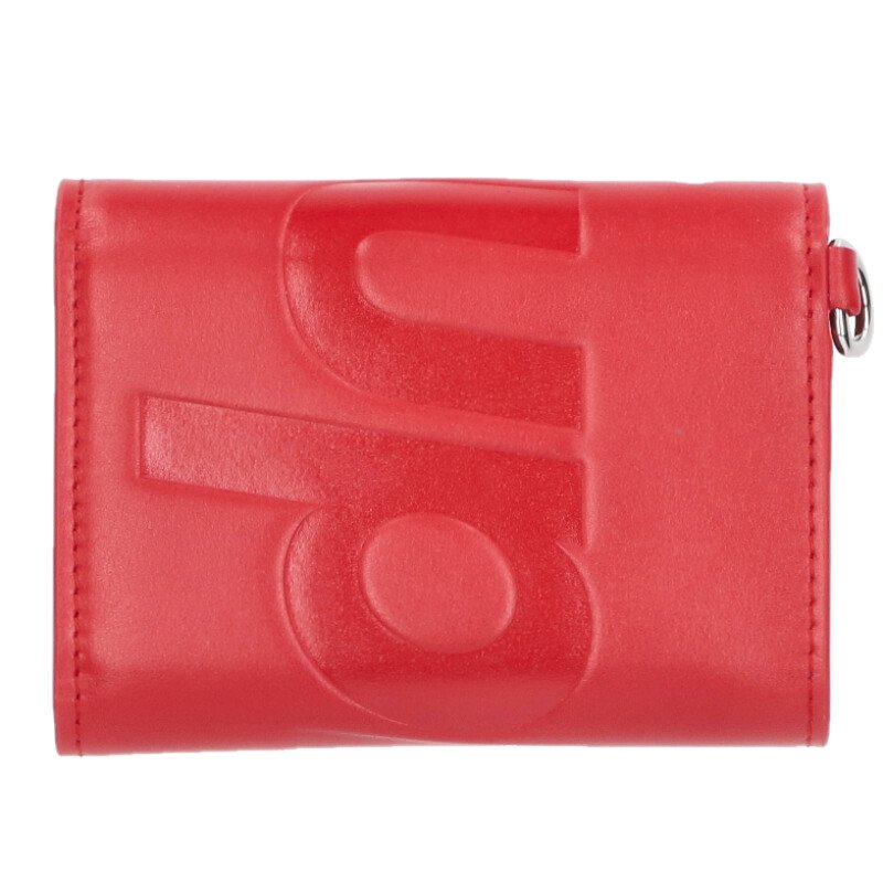 SUPREME 25SS Leather Chain Wallet Red/Silver Size ONE SIZE