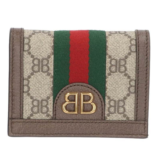 BALENCIAGA x Gucci GG Supreme Bi-fold Wallet Size ONE SIZE