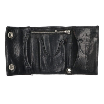 Chrome Hearts 3FOLD Cross Patch Button Wallet Size ONE SIZE