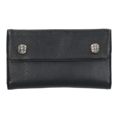 Chrome Hearts WAVE Cross Ball Leather Wallet Size ONE SIZE
