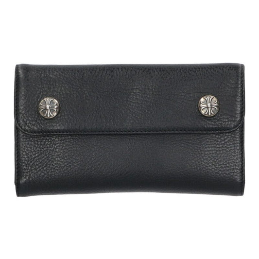 Chrome Hearts WAVE Cross Ball Leather Wallet Size ONE SIZE