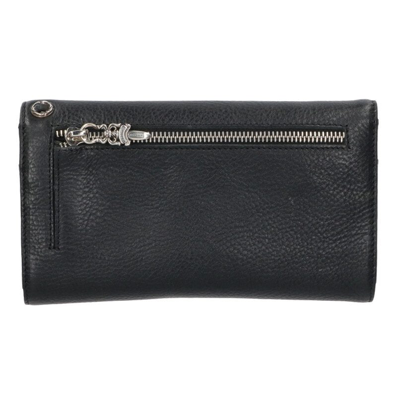 Chrome Hearts WAVE Cross Ball Leather Wallet Size ONE SIZE