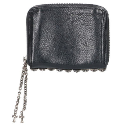 Chrome Hearts 3 Side Zip Pyramid Studs Leather Size ONE SIZE