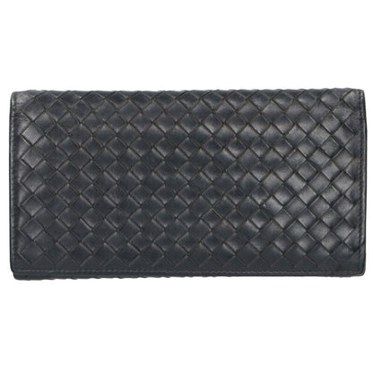 BOTTEGA VENETA Intrecciato Leather Long Wallet Size ONE SIZE