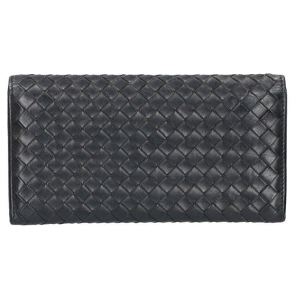 BOTTEGA VENETA Intrecciato Leather Long Wallet Size ONE SIZE
