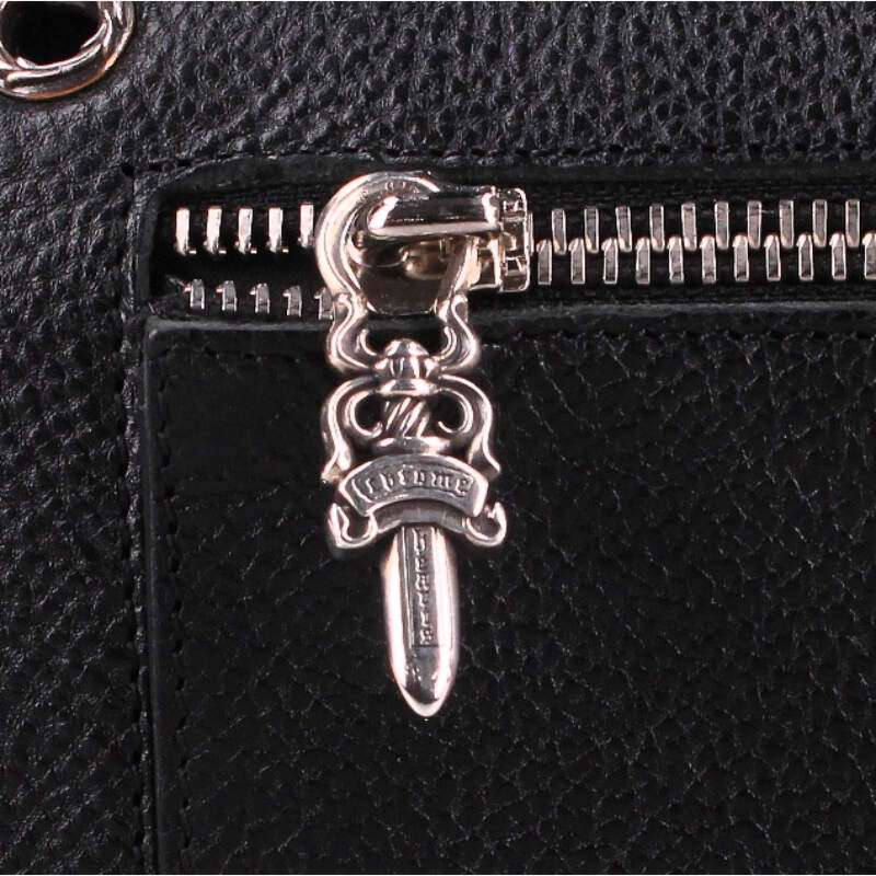 Chrome Hearts WAVE Cross Ball Button Leather Size ONE SIZE