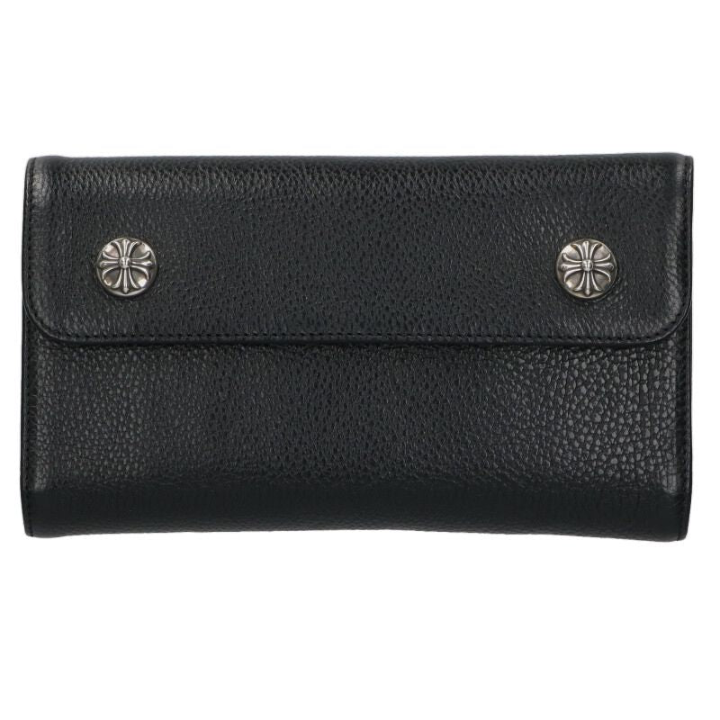 Chrome Hearts WAVE Cross Ball Leather Wallet Size ONE SIZE