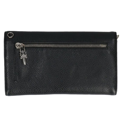 Chrome Hearts WAVE Cross Ball Leather Wallet Size ONE SIZE