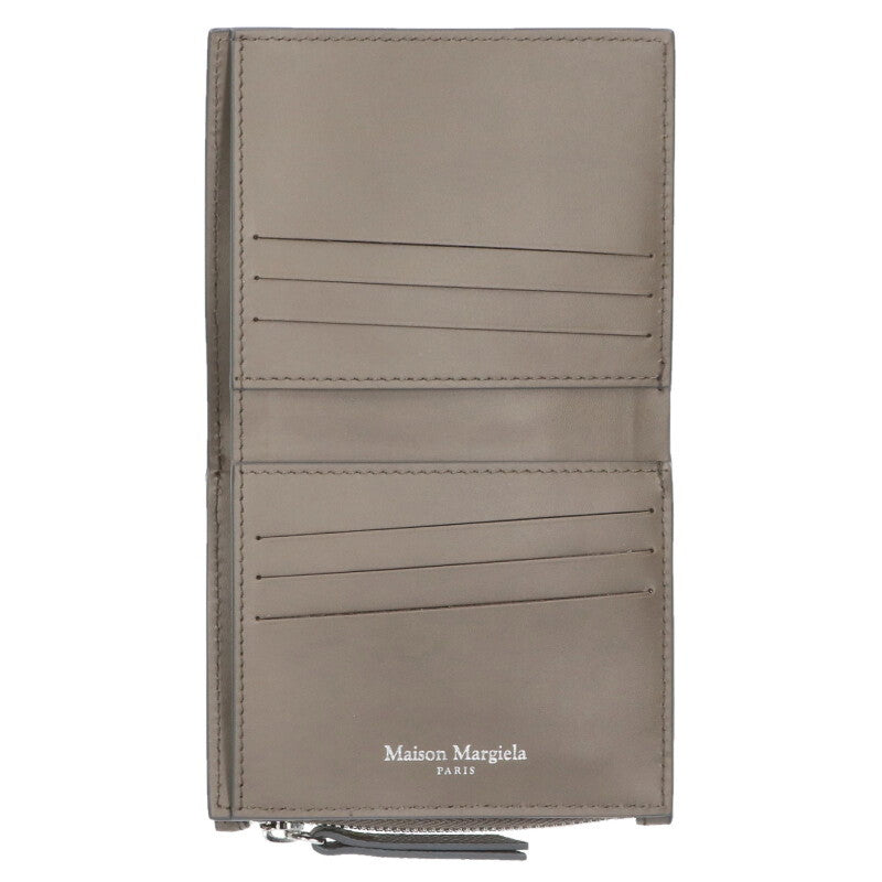 Maison Margiela Gray 4-Stitch Flip-Flap Wallet Size ONE SIZE