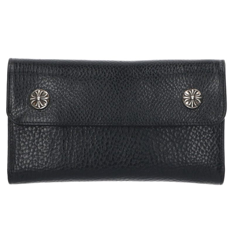 Chrome Hearts WAVE Cross Ball Button Leather