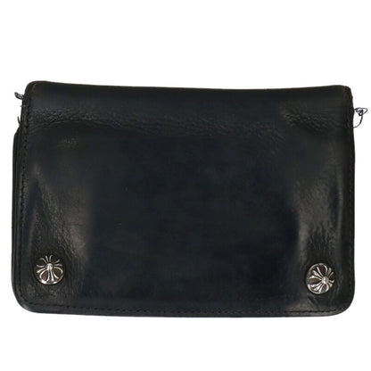 Chrome Hearts 2-Zip Cross Ball Leather Wallet Size ONE SIZE