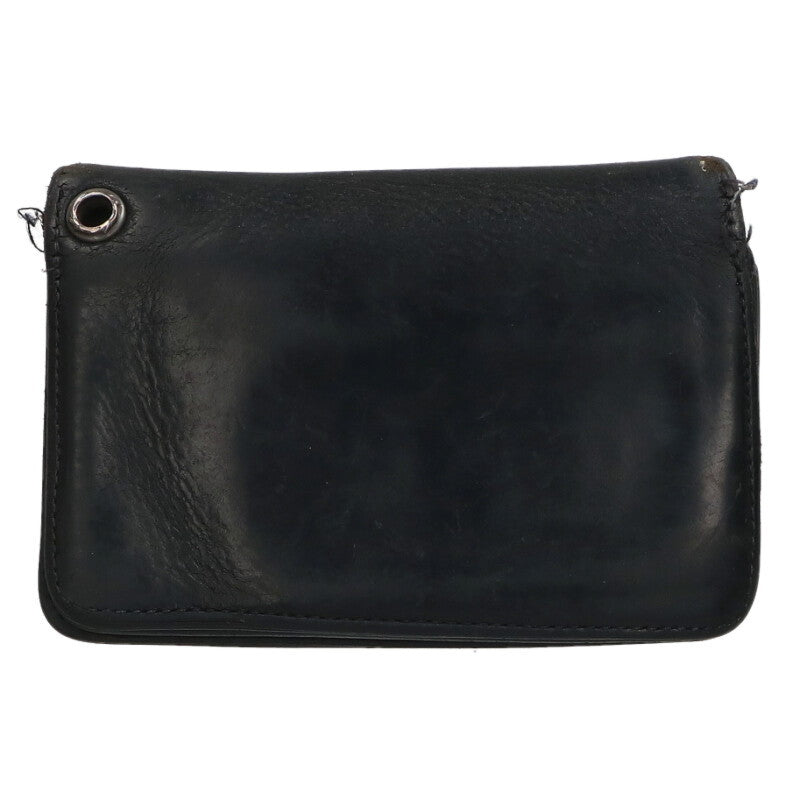 Chrome Hearts 2-Zip Cross Ball Leather Wallet Size ONE SIZE