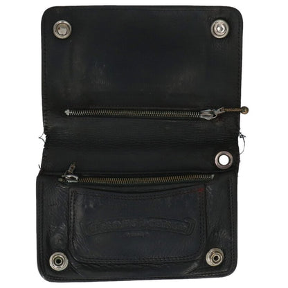 Chrome Hearts 2-Zip Cross Ball Leather Wallet Size ONE SIZE