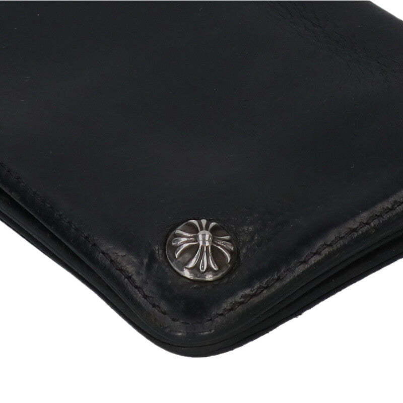 Chrome Hearts 2-Zip Cross Ball Leather Wallet Size ONE SIZE