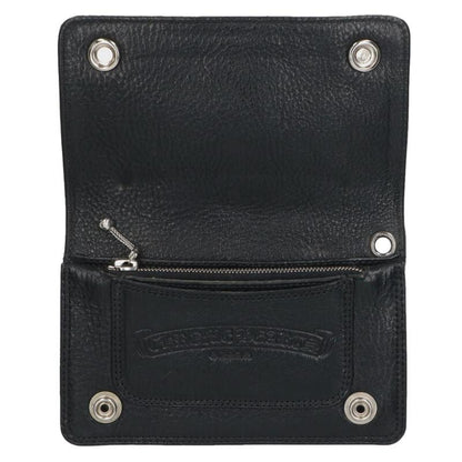 Chrome Hearts 1ZIP Cross Patch Leather Wallet Size ONE SIZE