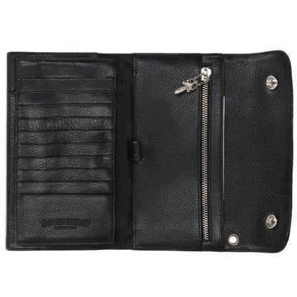 Chrome Hearts WAVE Cross Ball Button Leather Size ONE SIZE