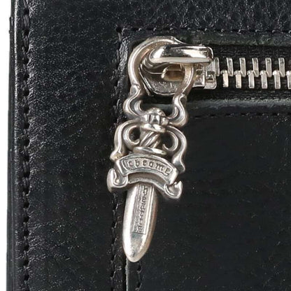 Chrome Hearts WAVE Cross Ball Button Leather Size ONE SIZE
