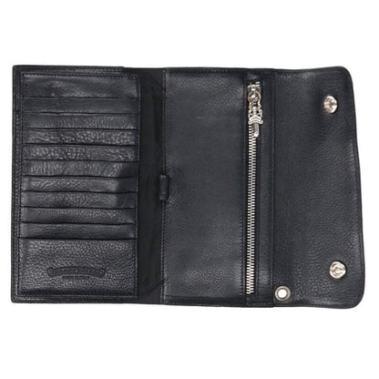 Chrome Hearts WAVE Cross Ball Button Leather Size ONE SIZE