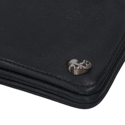 Chrome Hearts 2ZIP Heart Button Leather Wallet