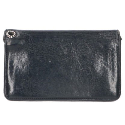 Chrome Hearts 1ZIP Cross Button Leather Wallet Size ONE SIZE