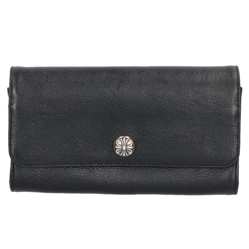 Chrome Hearts JUDY Cross Button Leather Wallet Size ONE SIZE