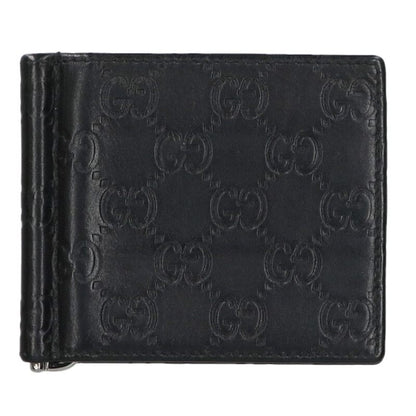 GUCCI GG Logo Embossed Bi-fold Money Clip Size ONE SIZE