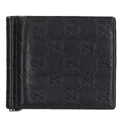 GUCCI GG Logo Embossed Bi-fold Money Clip Size ONE SIZE