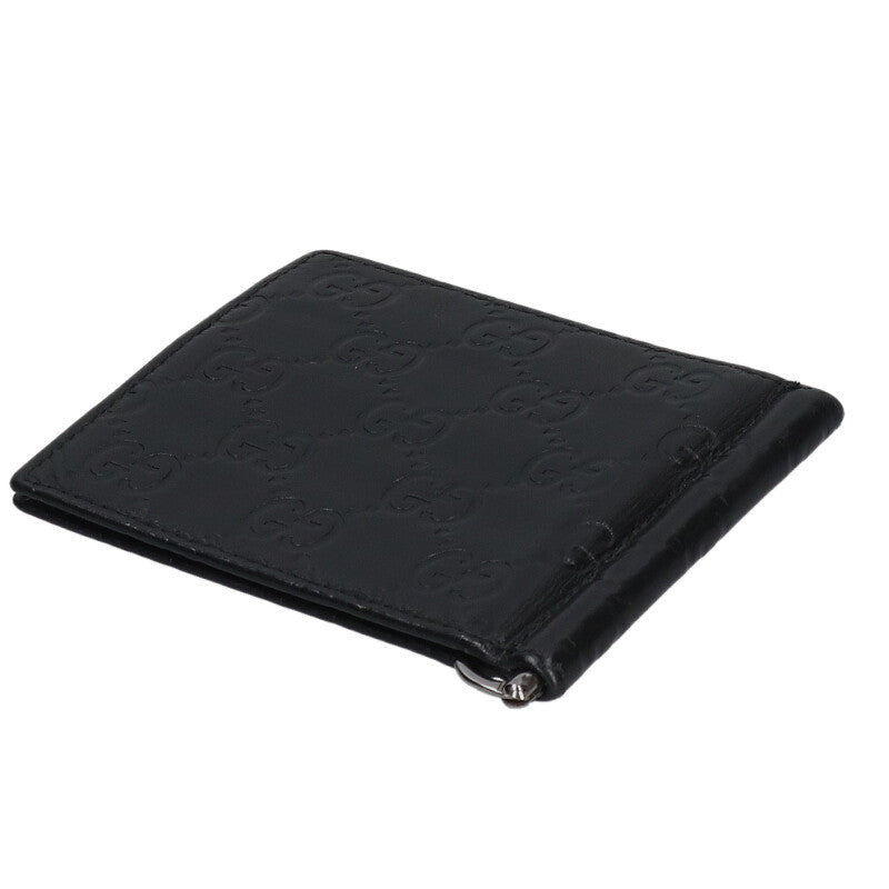 GUCCI GG Logo Embossed Bi-fold Money Clip Size ONE SIZE