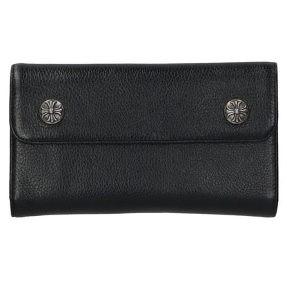 Chrome Hearts Wave Cross Ball Leather Wallet Size ONE SIZE