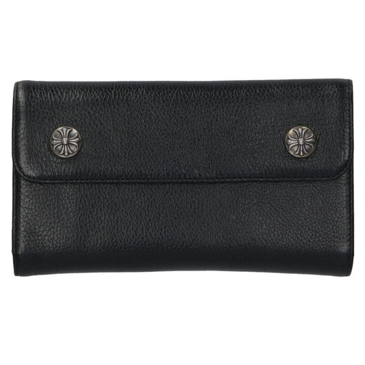 Chrome Hearts Wave Cross Ball Leather Wallet Size ONE SIZE