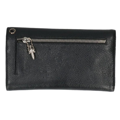 Chrome Hearts Wave Cross Ball Leather Wallet Size ONE SIZE