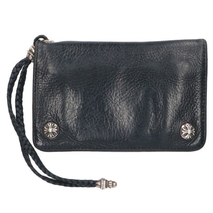 Chrome Hearts 2-Zip Strap Cross Button Wallet Size ONE SIZE