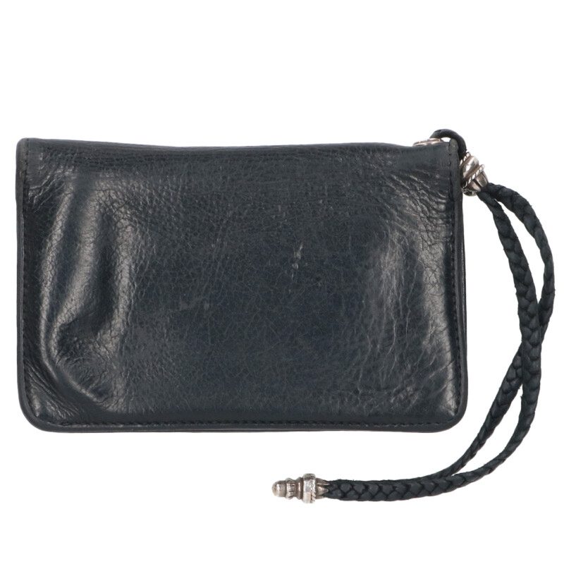 Chrome Hearts 2-Zip Strap Cross Button Wallet Size ONE SIZE