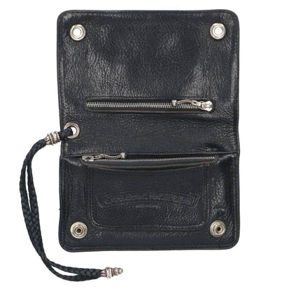 Chrome Hearts 2-Zip Strap Cross Button Wallet Size ONE SIZE