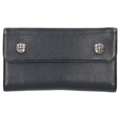 Chrome Hearts Wave Cross Ball Leather Wallet Size ONE SIZE