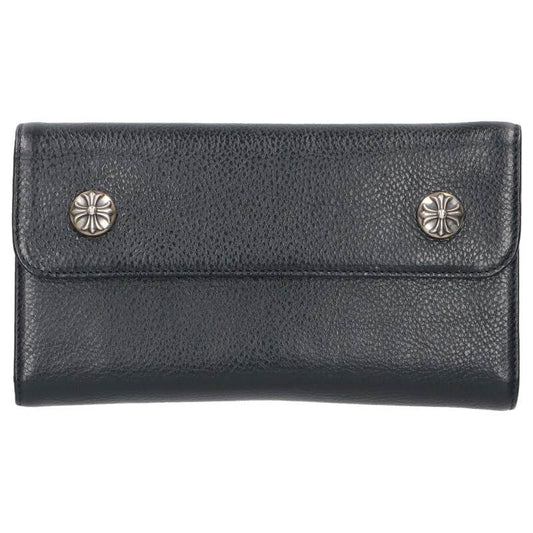 Chrome Hearts Wave Cross Ball Leather Wallet Size ONE SIZE