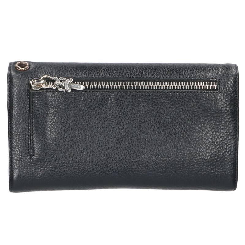 Chrome Hearts Wave Cross Ball Leather Wallet Size ONE SIZE
