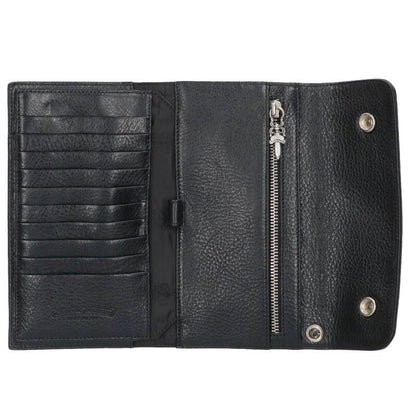Chrome Hearts Wave Cross Ball Leather Wallet Size ONE SIZE