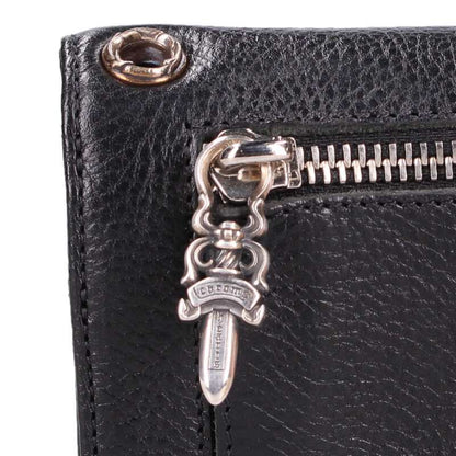 Chrome Hearts Wave Cross Ball Leather Wallet Size ONE SIZE