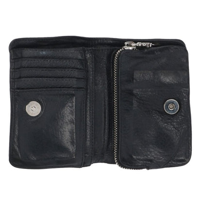 Chrome Hearts JOEY Leather Wallet Blk/Sil Size ONE SIZE