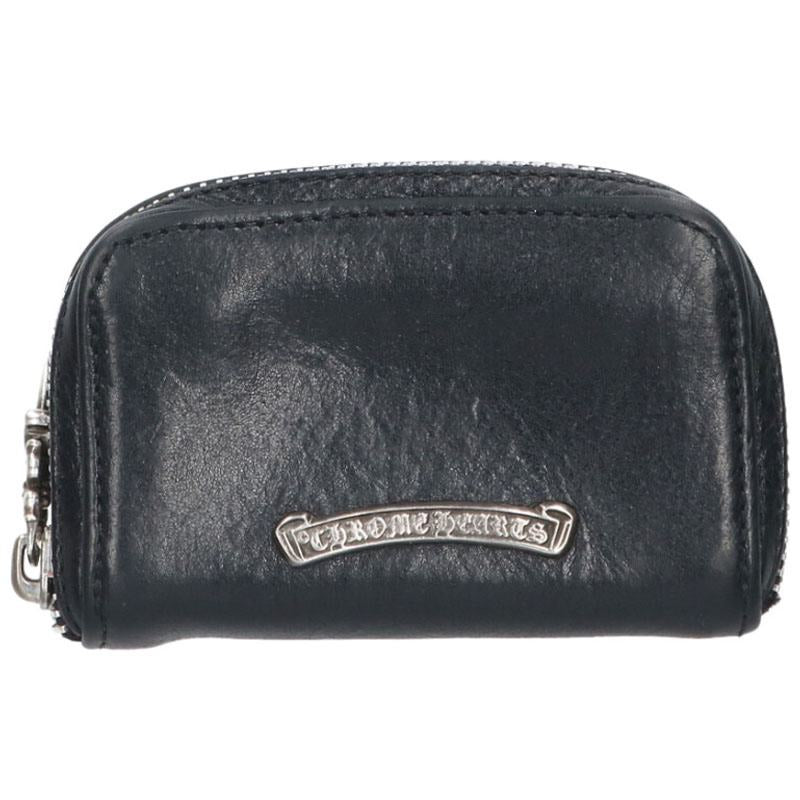 Chrome Hearts Dagger Round Zip Coin Case Size ONE SIZE