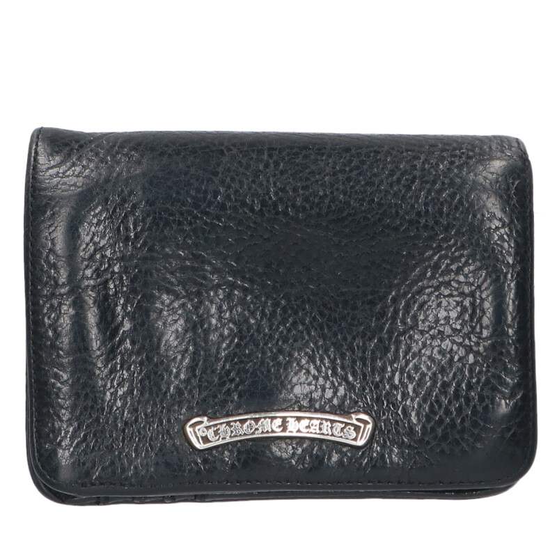 Chrome Hearts JOEY Leather Wallet Black/Silver
