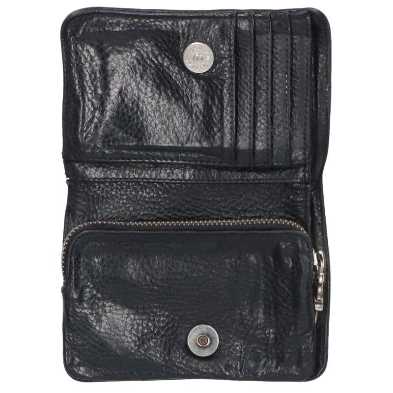 Chrome Hearts JOEY Leather Wallet Black/Silver