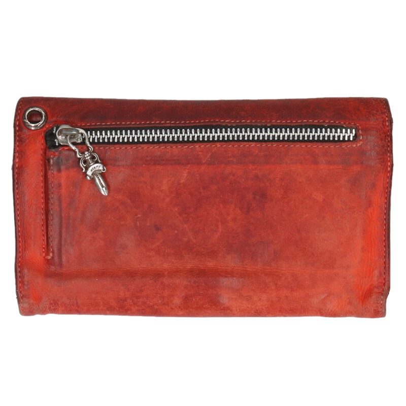 Chrome Hearts WAVE Cross Ball Leather Wallet Size ONE SIZE