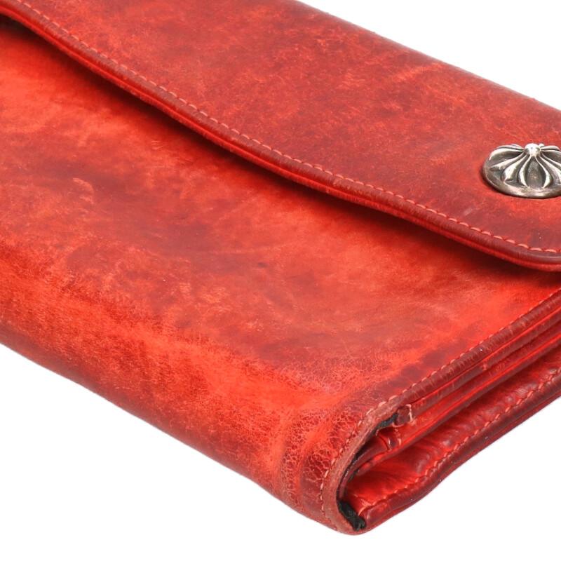 Chrome Hearts WAVE Cross Ball Leather Wallet Size ONE SIZE