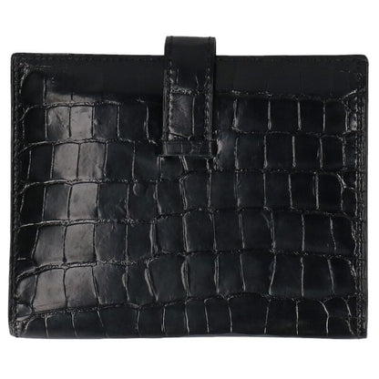 HERMES Bearn Compact Alligator Gold Hardware Size ONE SIZE