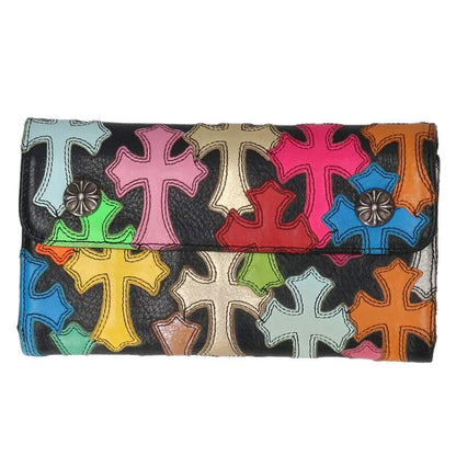 Chrome Hearts Wave Cross Patch Wallet Multi Size ONE SIZE