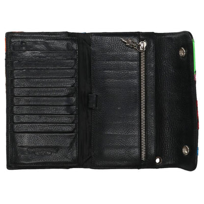 Chrome Hearts Wave Cross Patch Wallet Multi Size ONE SIZE