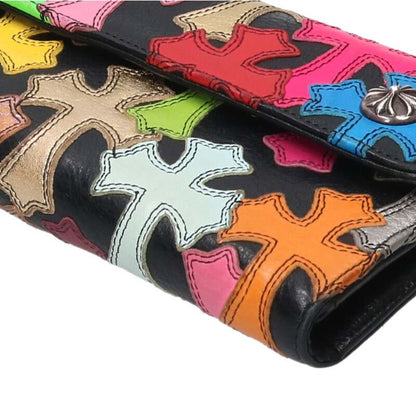 Chrome Hearts Wave Cross Patch Wallet Multi Size ONE SIZE